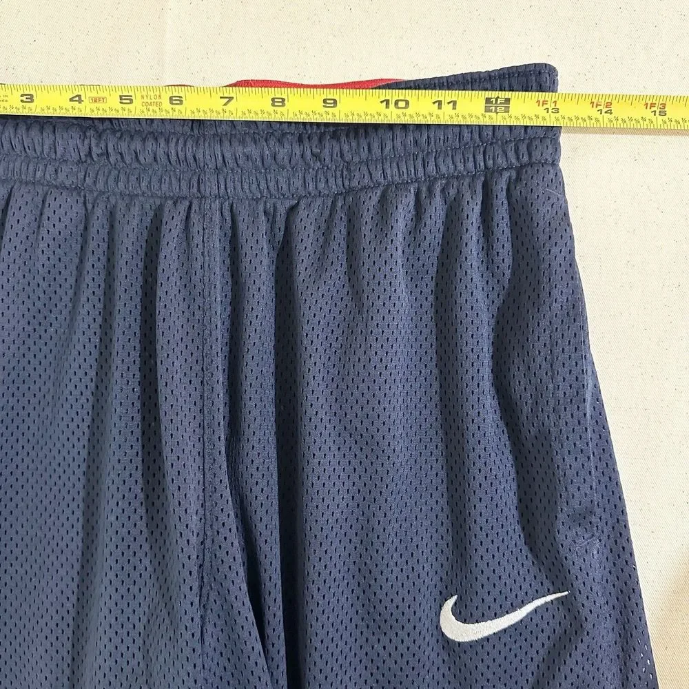 Nike Dri-FIT Mens Blue/Red Poly Classic Basketball Shorts AQ5600-010 Small